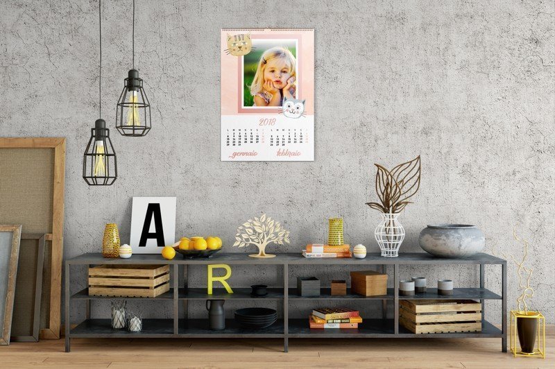 calendari parete con spirale 6 fogli